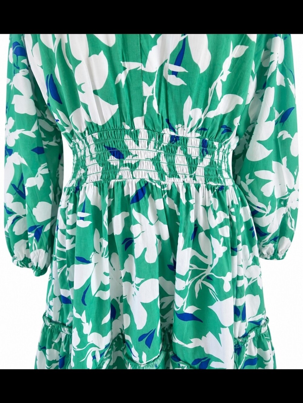 Southern Tide Green and Blue Floral Dress - Picture 6 of 11